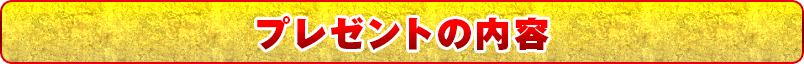 プレゼントの内容